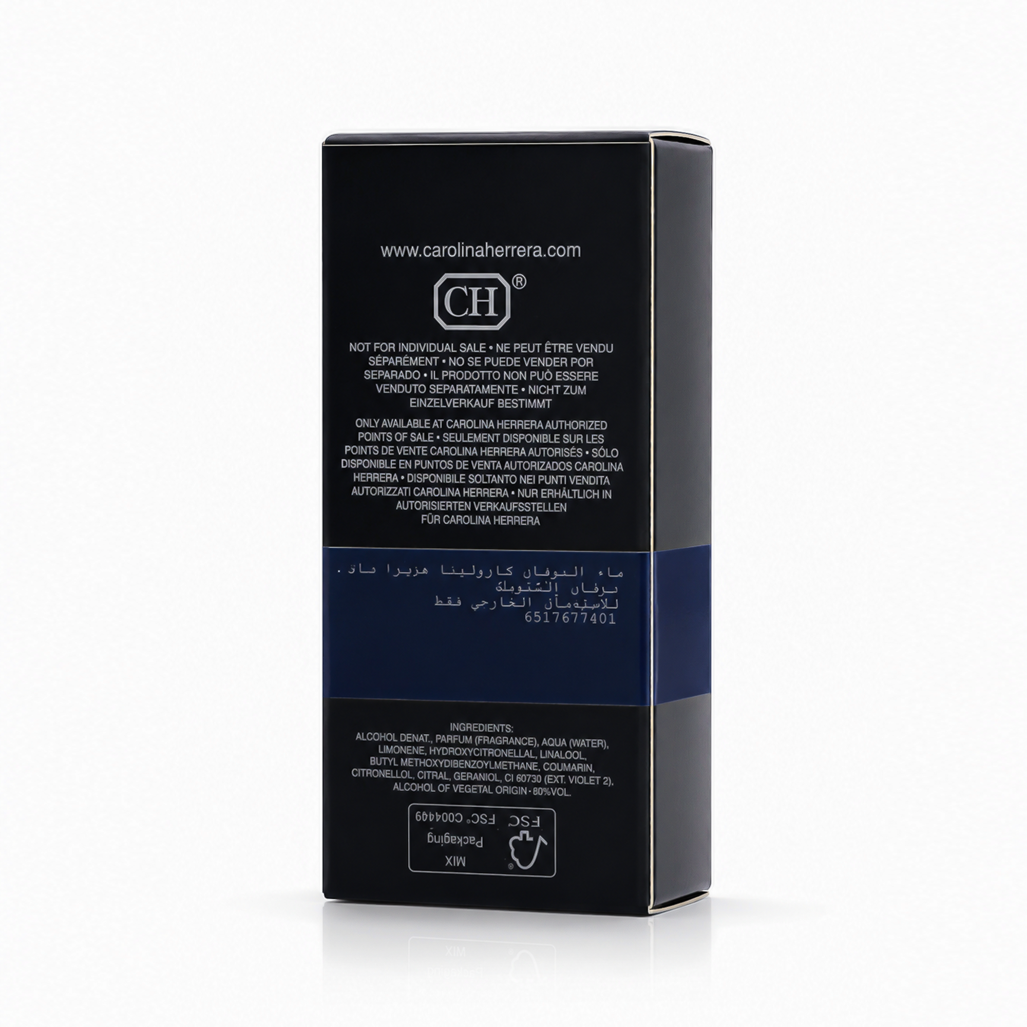 Carolina Herrera Bad Boy Cobalt  EDP Electrique 8ml