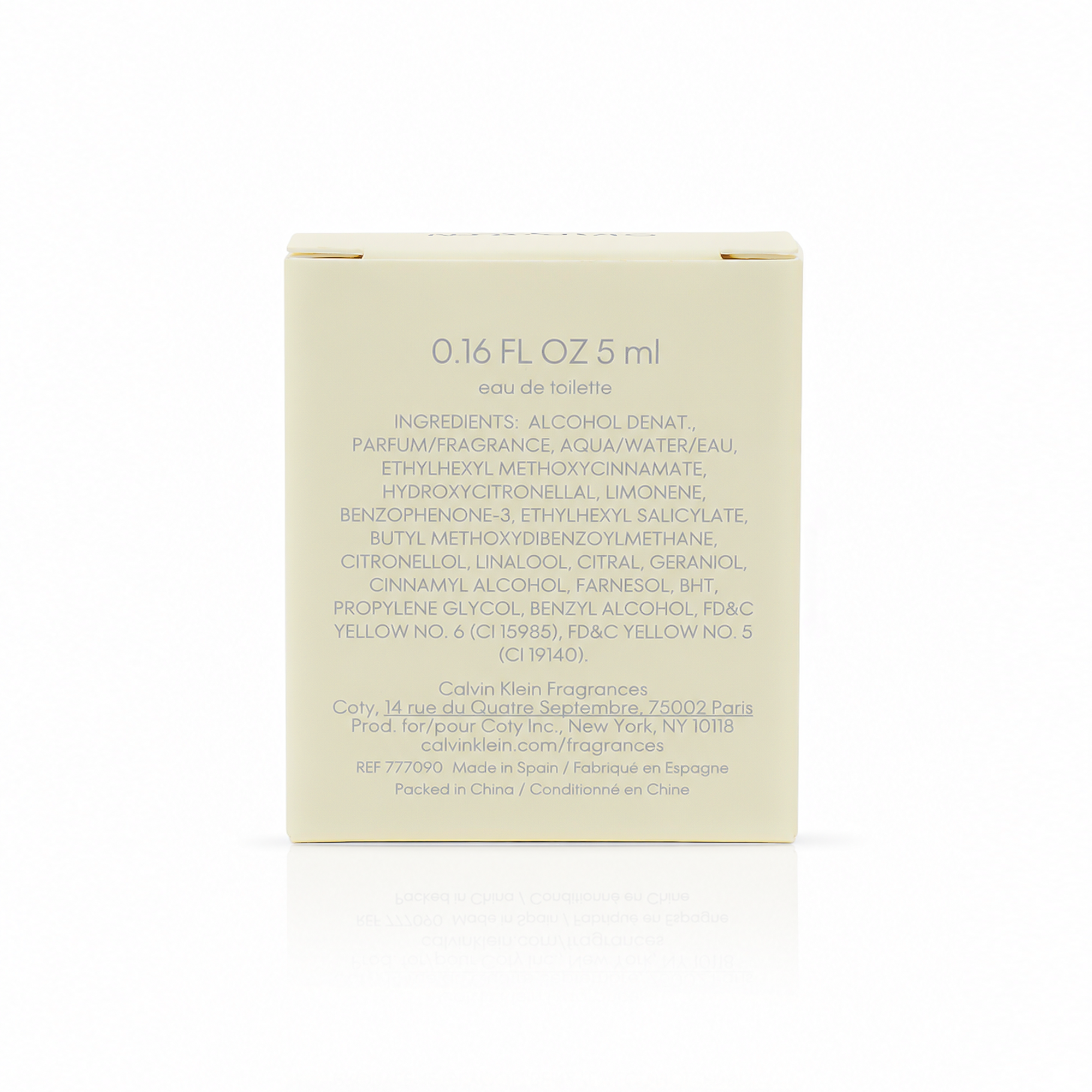 Calvin Klein Women EDT 5ml